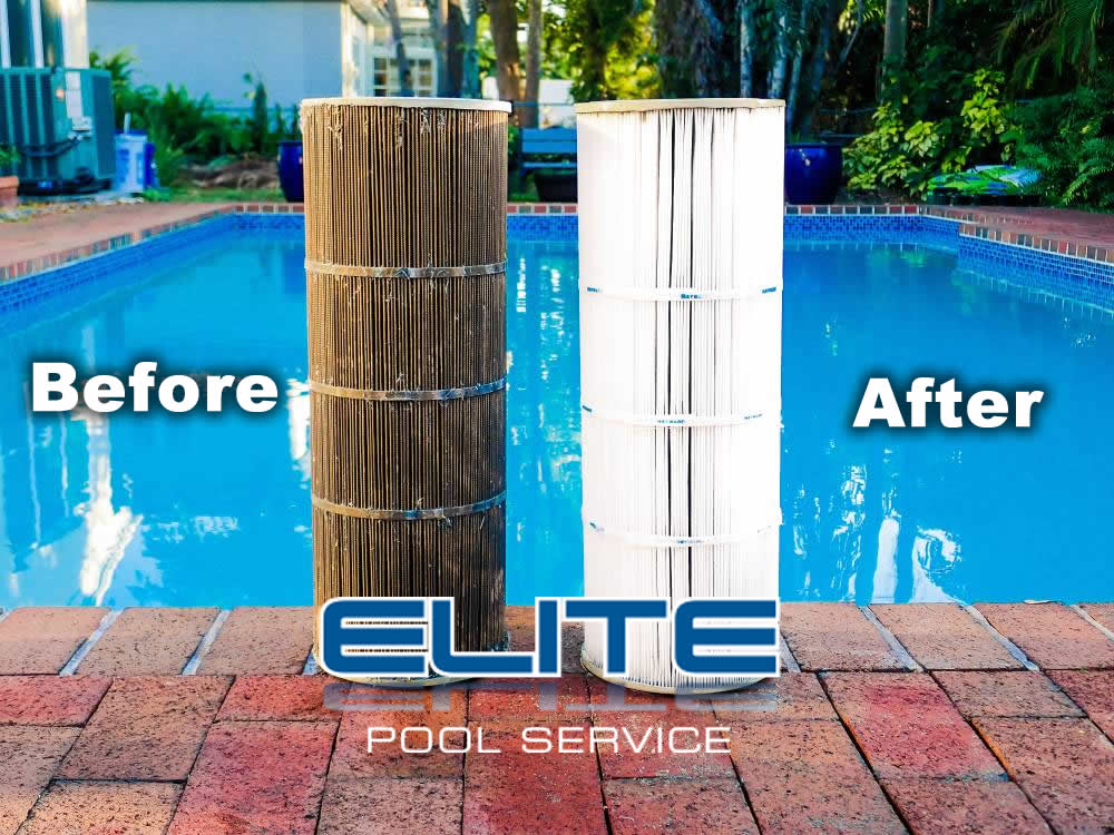 elite pools service before and afterarlington tn